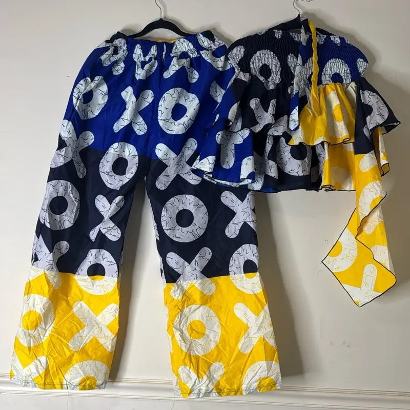 Women's 2-Piece Ankara Pants & Top Suit, Summer Wear for Confident Queens, Suits