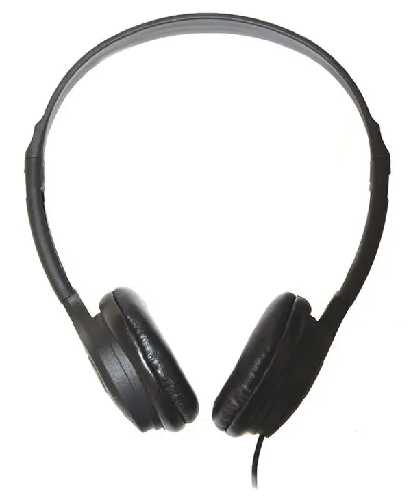 InflightDirect ID-313 Disposable Plug-In Headphones with Leatherette Pads, Audio Accessory for Inflight Use