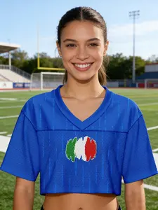 Italy soccer jersey #1,women's World Cup Soccer Jersey Breathable Short Sleeve Football Shirt Casual Athletic Fan Edition Sportswear Top ice hockey/soccer/baseball/rugby, women's trendy and sexy T-shirts, women’s short tops, versatile and fashionable