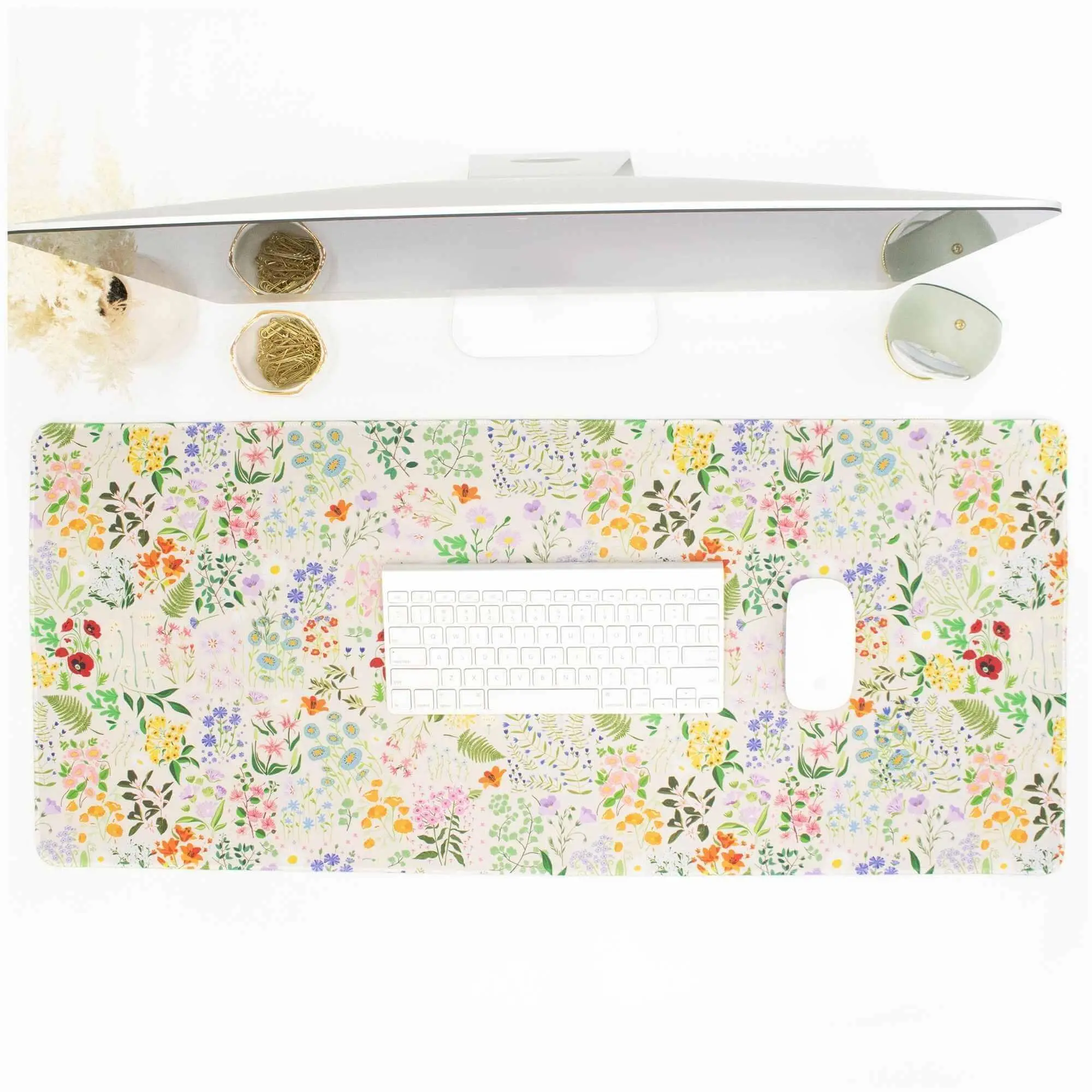 Large Desk Mat, Garden Party - Perfect for Office and Gaming