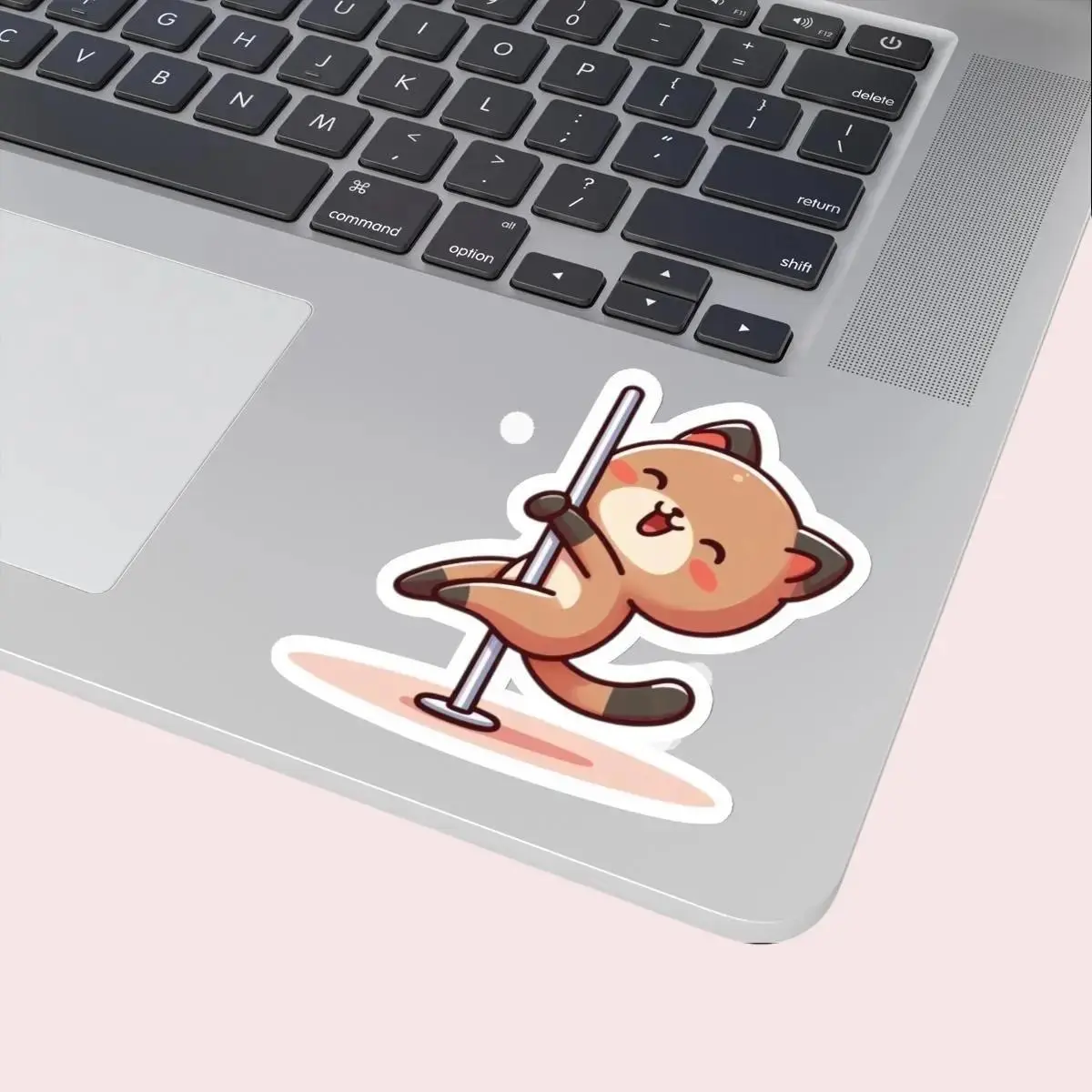 Cat Pole Dancing Sticker, Funny Cat Sticker For Water Bottles, Laptops, Gifts, Political Sticker, Pole Dance Sticker