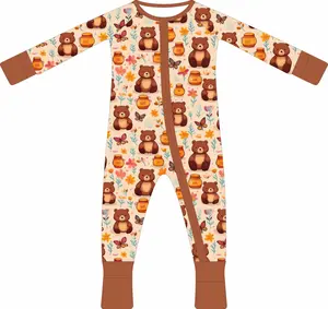 Honey Bears Bamboo Zippy Pajamas