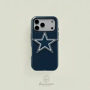 Dallas Cowboys Star Logo Smartphone Case Casing, Heavy Duty Shockproof 2in1 Protective Shell for iPhone 17 16 15 14 13 12 Pro Max, Samsung Galaxy S25 S24 S23 S22 Ultra Series Holiday Gift Minimalist Fashion Cover