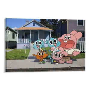 The Amazing World of Gumball Poster Art 11 Poster Canvas Wall Art For Bedroom Decor Bar Office Room Decor Gift