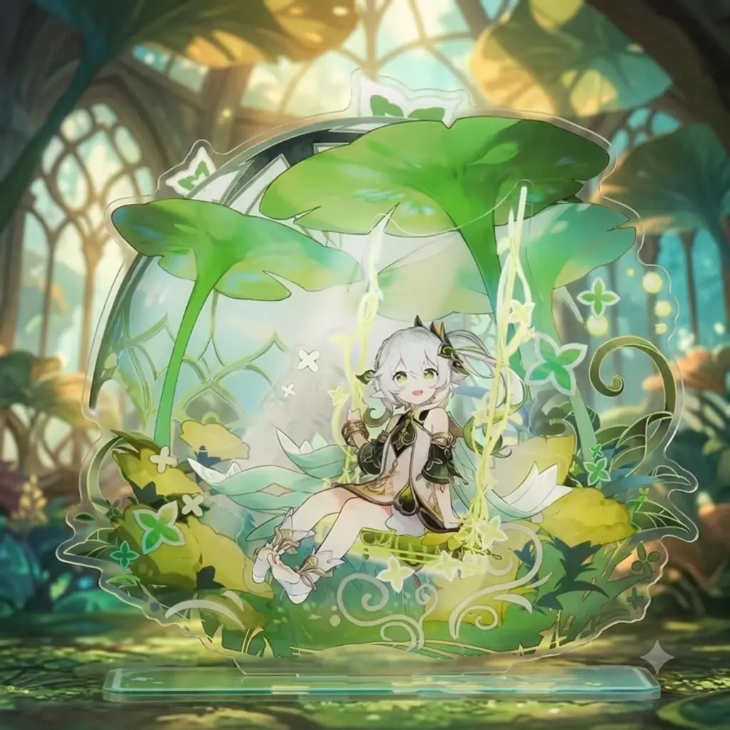 Genshin Impact Nahida Acrylic Standee | Dendro Archon Lotus Swing Desk (1 standee_8inch)