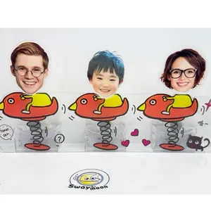 Charming 3-Person Family DIY Bobblehead Kit – Wobbly Acrylic Photo Figures with Stand – A Playful Handmade Gift to Make Your Family Smile