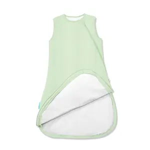 PurComfy Supersoft Bamboo Baby Sleep Sack 0.5/1.0/2.5 TOG, Premium Bamboo Viscose 2-Way Zipper Sleeping Bag,Cooling Sleepwear for 0-15 Months, Cozy NewBorn Wearable Blanket