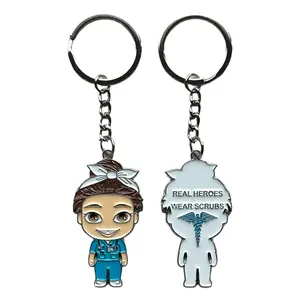 Funko Pop Mini Nurse Keychain Real Heroes Wear Scrubs Doctor Therapist Hospital