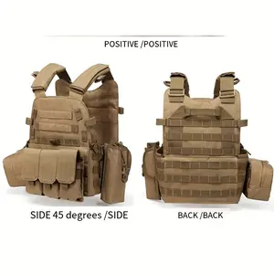 [Tactical Combination Vest] Convenient Multi-functional MOLLE 6094 Combination Vest - Outdoor Tactical Expand Training CS Combat Exercise