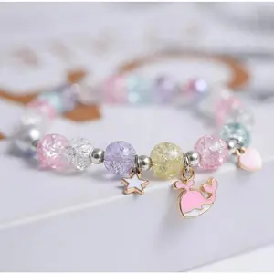 Colorful Stretchy whale beaded girl bracelet