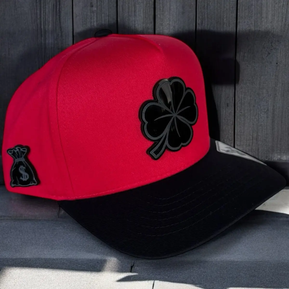 Gorra Trebol Hats Black Snapback Good Luck Caps - Unisex Cotton Baseball Cap with Snapback Closure & Trebol Design for Casual Wear
