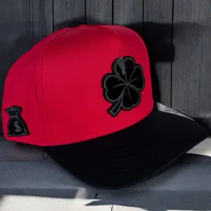 Gorra Trebol Hats Black Snapback Good Luck Caps - Unisex Cotton Baseball Cap with Snapback Closure & Trebol Design for Casual Wear