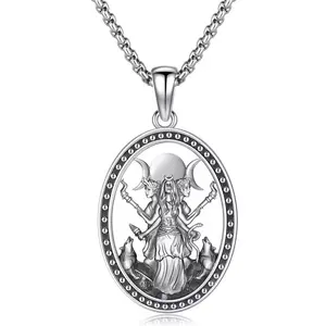 March Muse Hecate pendant necklace, personalized niche design retro witch jewelry couple necklace