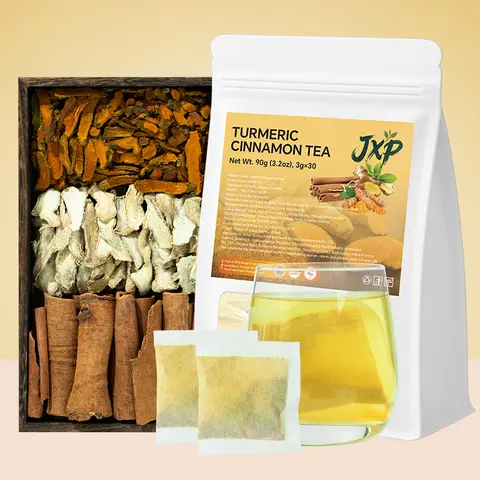 30 Bags Turmeric Ginger Cinnamon Tea, 100% Natural, Anti-Inflammatea. Eco-conscious Tea Bags. Turmeric Ginger Herbal Tea. No Sugar, No Caffeine, No Gluten, Vegan. antiinflamma tea, looseleaf tea Beverage anti in flama tea ginger caffeine free Beverage