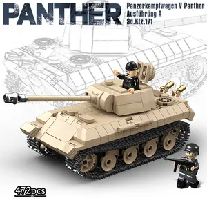 Classic Military Tank Leopard Medium Tank Model Kit, Building Block Model, Premium Abs Material, Collectible Armor Vehicle, Detailed Assembly Toy
