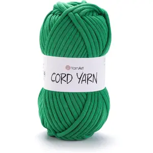Crochet Knitting Cord Yarn - Home Decoration for Baskets, Mats, Rugs, Underpads, Cushions, Blankets, Bags, Cat - Dog Beds - Super Bulky(6) - 8.80 Oz - 80 Yard - 1 Skein (759-LEAF Green)