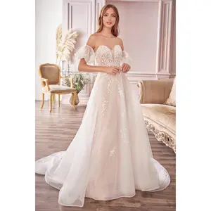 Andrea & Leo Couture A1014 Strapless A-line Sweetheart Neckline Willow Wedding Gown
