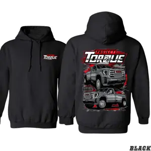 Custom Pickup Truck Hoodie – Project Torque Pullover Sweatshirt with Diesel Power & Lifted Wheels, Unisex Streetwear for Truck Enthusiasts Men's Printed Hoodie