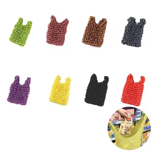 Magic Expandable Tote Bag, Foldable Shopping Bag, Everyday Shopping Reusable Grocery Carrier, Polyester, Collapsible Design, for Grocery Store, Daily Shopping, Home Essentials, Summer Gifts