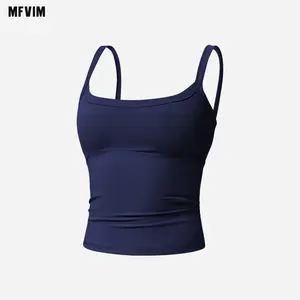 [SALE] 2025 Summer Women's Yoga Tank Top - Racerback Sleeveless Workout Shirt with Built-in Bra, 4-Way Stretch, Quick Dry & Breathable for Hot Yoga, Gym