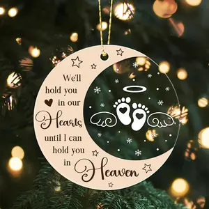 Memorial  -  Loss and Miscarriage Ornament for Christmas Tree - Stillborn Angel Sympathy Gifts for Mom/Dad (H50)