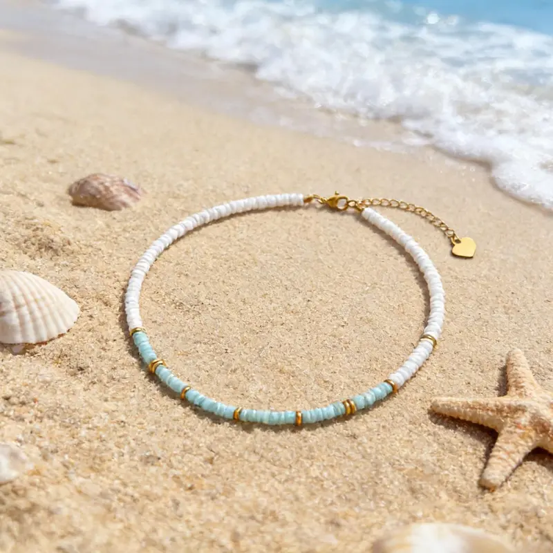 Shell choker bead - TikTok Shop display picture 2