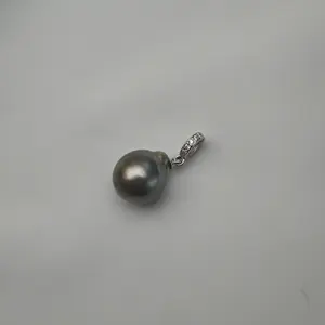 P40024 Tahiti Universal Clasp Pendant | 12-13mm Seawater Pearl | S925 Silver