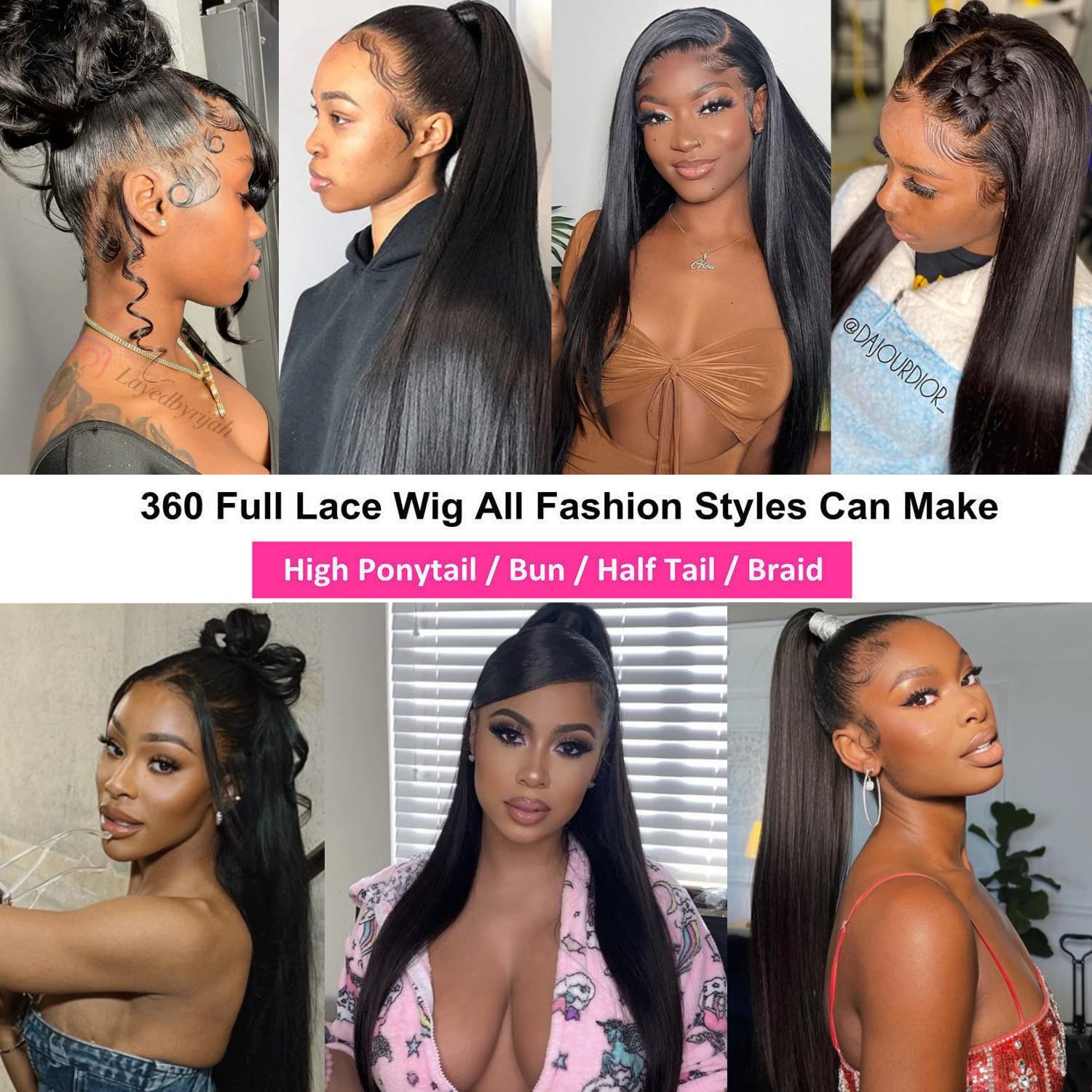 360 Full Lace Wig Human Hair Straight Full Lace Frontal Wigs 360 Straight Human Hair full lace wigs 180% HD 360 Lace Wig Straight Hair Wigs Human Hair Preplucked With Baby Hair
