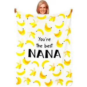 Grandma Nana Gift Nana Throw Nana Soft Flannel Blanket For Nana Nana Blanket From Grandson Granddaughter Birthday Gift