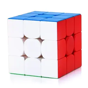 3x3 Speed Cube Stickerless with Stand & Tutorial: Problem-Solving Brain Teaser