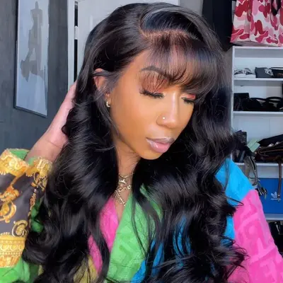 Middle Part 90s Layers Bangs TikTok Shop - Main Image