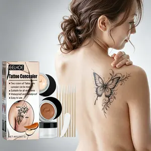 EELHOE Tattoo Cover Concealer Lightweight Sweat Resistant Even Coverage Summer Viral Makeup Essential