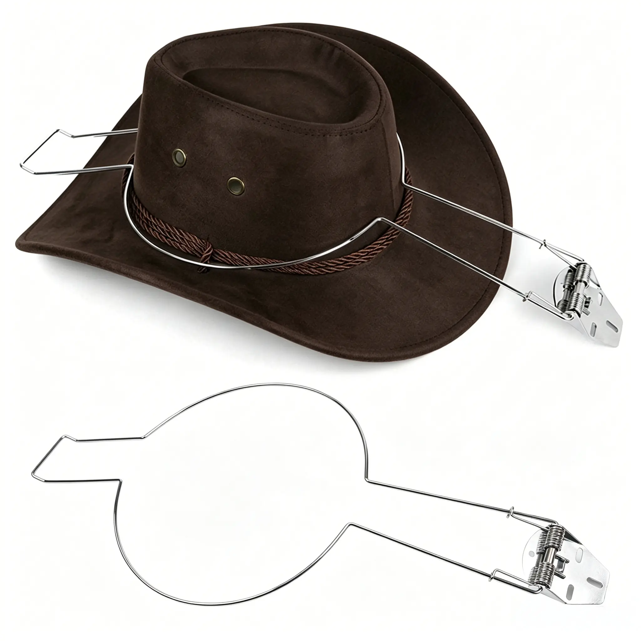 Durable Cowboy Hat Rack Holder For Car Truck Pickup, Dual Installation Hat Holder Preserve Hat Shape, Space Saving Interior Organizer For Western Hat Lovers