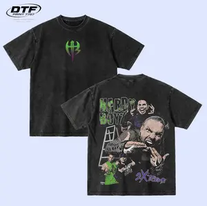 Hardy Boyz Extreme Team Graphic Oversized Tshirt – Menswear Streetwear Cotton Crewneck, Soft Fabric, Iconic Wrestling Duo