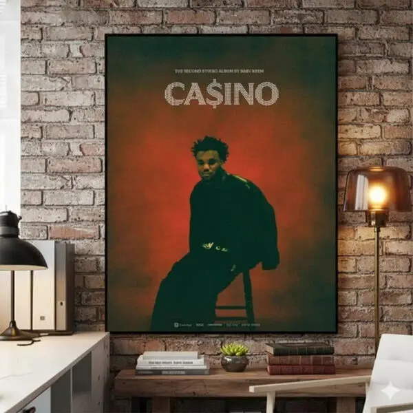 Baby Keem Casino Tour The Second Studio Album Poster, 18x24 Inches, Unframed Collectible Entertainment Print