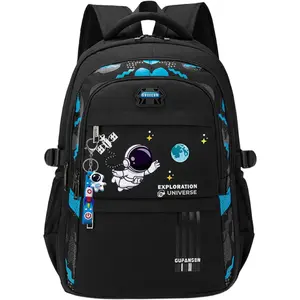BY-052    Astronaut-space Backpack for Boys-Girls Elementary Middle School Bookbag Backpack for Girls Kids Lightweight Back Pack Blue-green