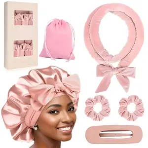 No Heat Hair Curler Set, Sleep Solution for Beautiful Curls in Morning, Easy-To-Use Hair Styling Tool, Perfect for All Hair Types, Heatless Curling Set