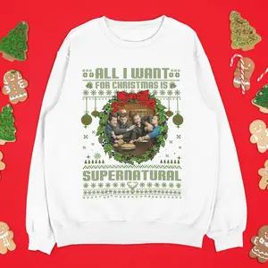 Supernatural Movies Vintage T-Shirt, Christmas Supernatural Merch, Christmas Gift for Unisex