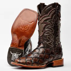 Brown Jumbo Boot - Square Toe