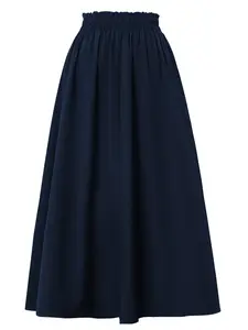 Elegant High-Waisted Wrap Dress, Flowing A-Line Skirt, Stylish Women's Fashion, Perfect for Special Occasions, Comfortable & Chic Design, Solid, Fitted