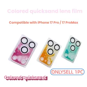 Apple Phone Lens Tempered Glass Protector Film for iPhone 17 Pro/17 Pro Max, Full Coverage Anti-Drop Protection Ar Enhancer, Dynamic Design, Multiple Colors Available, Accessories