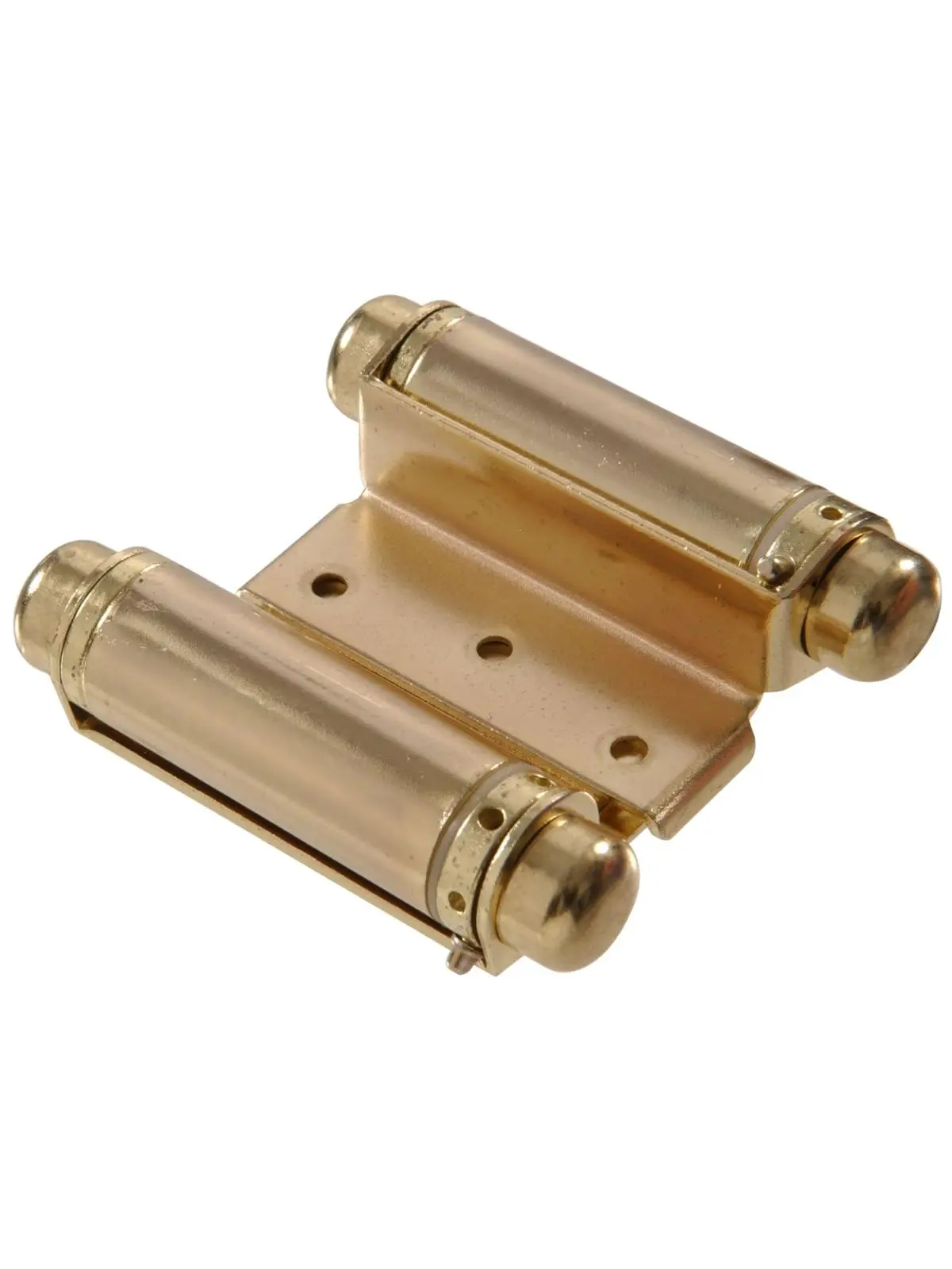 Carded - Double Action Spring Hinges, Satin Brass - 3 in.