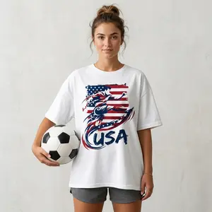 USA Soccer 2026 Jersey Shirt – Patriotic Flag Stripes Tee, American Football Fan Apparel, Game Day Unisex T-Shirt, USA Supporter Sports Gift