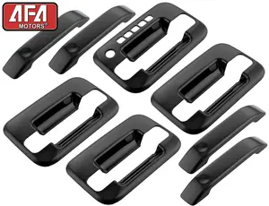 4PCS Gloss Black Door (With Key Pad)  Handle Covers Fits 2004-2014 Ford F150