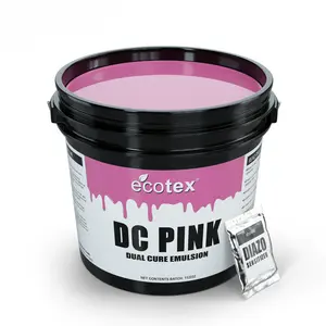 Ecotex® Dual Cure Pink Screen Printing Emulsion