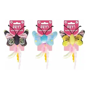 Whimsical Butterfly Catnip Toy - Interactive Cat Toy Infused with Catnip