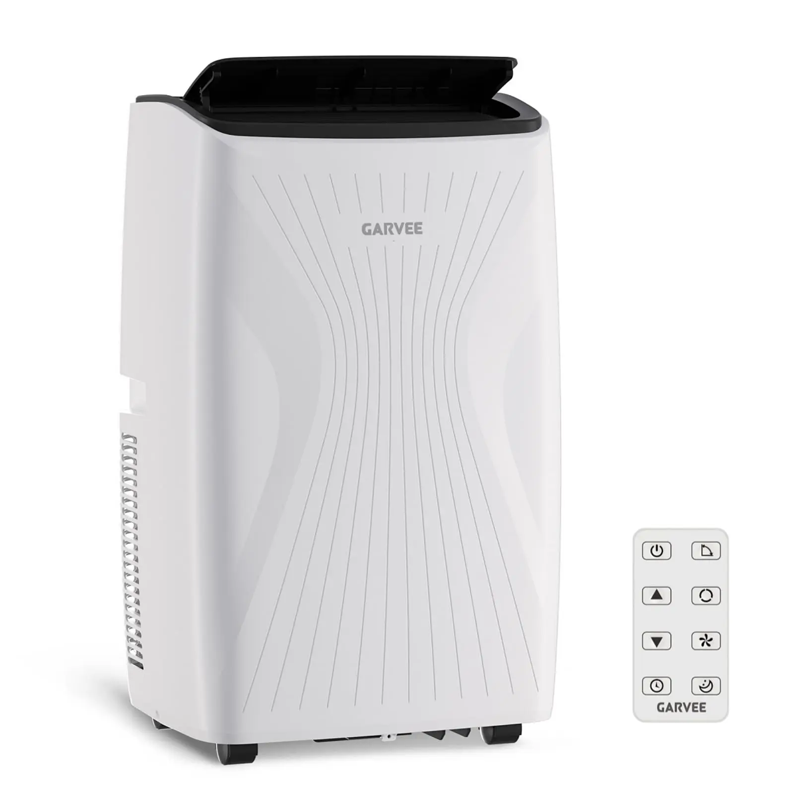 Garvee 14,000 BTU Compact Smart Portable Air Conditioner - Modern Design 5-in-1 Unit for 650 sq.ft Living Rooms, Apartments - Cooling, Dehumidifier, Fan with Remote Control, Portable Fan