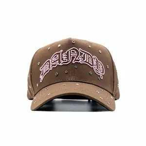 Dandy Anniversary Hat with Decorative Beads and Embroidered Design, Featuring "DANDY" Text in a Durable Fabric Material