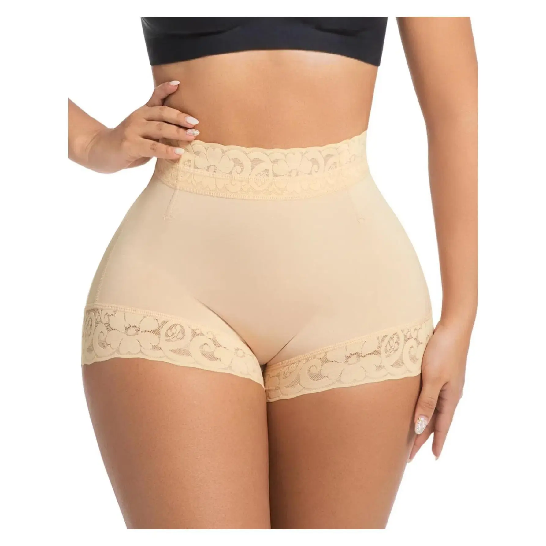 Colombian Fajas Shorts Shapewear - Tummy Control, Butt Lifter & Compression Body Shaper for Curvy Women - Flat Tummy Underwear Dress Basic