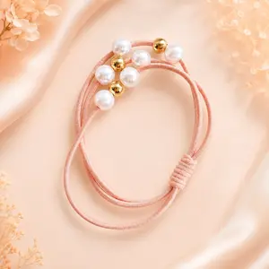 [1 gift]Fan elastic band Cute & Durable Hair Ties｜No Pain for Hair Styling